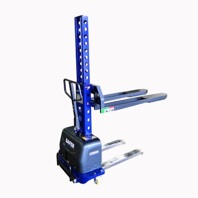 China Safer 500kg 800mm 1000mm 1300mm Electric Self Loading Stacker For Van 1570*786*1597MM for sale