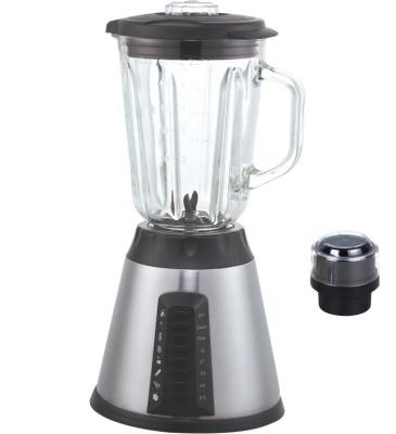 China Hotel OEM Factory 400W CE CB GS ETL Electric Fruit Juice Mixer 2 in 1 Glass Blender 1.5L 10 Jar Ice Crusher TYB-917 Speed for sale