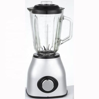 China New Design Ss Ejector Button Beater 1.5L Glass Body Glass Jar Electric Juicer Tabletop Fruit Blender for sale