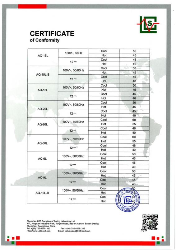 PSE - Ningbo Iceberg Electronic Appliance Co., Ltd.