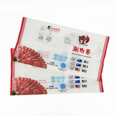 China Custom Print BIODEGRADABLE Nylon Clear Transparent Vacuum Bag Frozen Seal Plastic Bags Flesh Chicken Meat Fish Frozen Food Packaging for sale