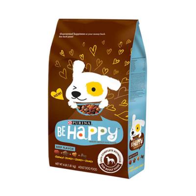 China BIODEGRADABLE Custom Flat Bottom Stand Up Pouch Zip Lock Compound Bag For Cat Food Dog Food Packing Plastic Pet Food Bag Packaging Bags for sale