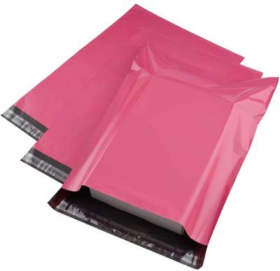 China Security Logo Pink Poly Mailer Self Seal Custom Mailing Bag Waterproof Messenger Colored Mailing Poly Bag for sale