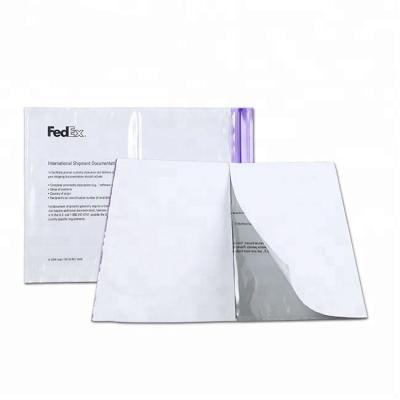 China CPP / CPE Fedex Clear Top Quality Air Waybill Envelope Document With Zipper for sale