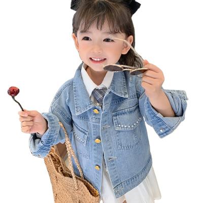 China 2021 new Anti-wrinkle children's winter clothes denim jackets baby denim jackets Autumn Outerwear Children Girl Clothing for sale