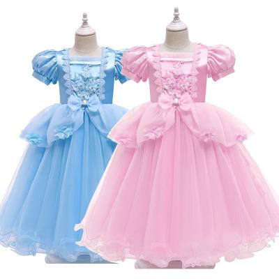 China European in the current children wear Cinderella Princess Dress Children's Girl's Dress Children's Wear Girls Pink Ball Gown Girls Dress for sale