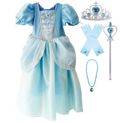 China New In Running Babies Dress Up Princess Cinderella Girl Children Costume Kids Dress Kids Halloween Cosplay Clothing Party Theme for sale