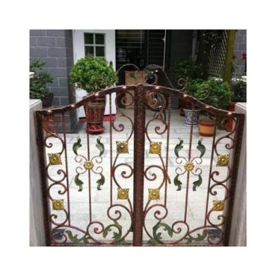 China Heat Insulation Top Quality Galvanized Powder Coated Luxury Wrought Iron Door Designs for sale