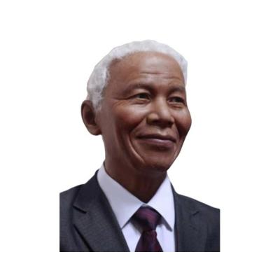 China Realistic Life Size Wax Figure Resin Statue of African Similarity of President Wax Figure of South Africa for sale