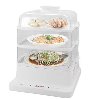 China New Heat Preservation 20 Liter 3 Tiers Electric Food Steamer Whosale Home Use 800W Next for sale