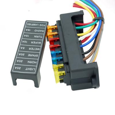 China Low Pressure 8 Way DC 12v ATO 2-Input 8-Ouput Atc Fuse Box Block Car Saw Holder Fuse Box.For Car for sale