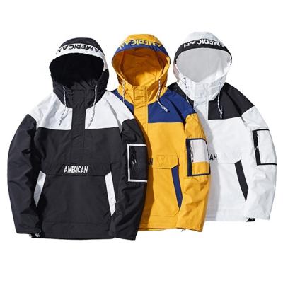 China Custom Hooded Sweater Men's QUICK DRY Hip Hop Street Style Jacket Outdoor Men's Anorak Jacket for sale