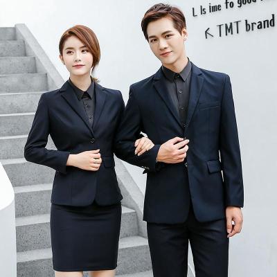 China 2023 Anti-wrinkle Men's Slim Two-piece Suit Set Formal Suit Vest And Wedding Suit Set for sale