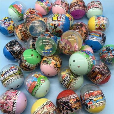 China Eco-friendly Material 55mm Surprise Egg Capsule Toys Bulk Egg Vending Machine Plastic Capsule Toy for sale