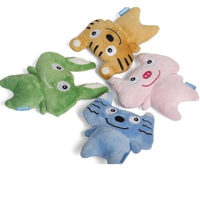 China Viable Wholesale Cartoon Cat Dog Squeaky Puppy Chew Animal Pet Supply Toys Plush Pet Toys For Dog for sale