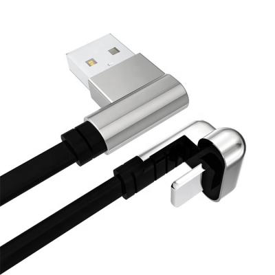 China Multi Function New 180 Degree USB 3a Data Cable Amazon Success 1.2/1.8m Charging Double Elbow USB 3a Data Cable Playing For Iphone for sale