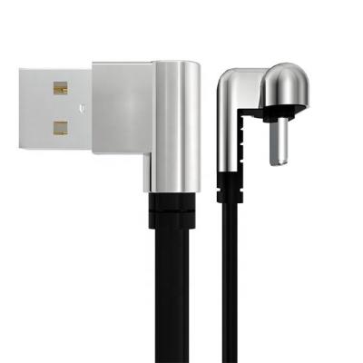 China Multi Function Data Transfer Cable 2.1a 90/180 Degree Elbow Fast Charging Usb Cable For IOS Usb Type C Data Transfer Cable For Mobile Phone for sale