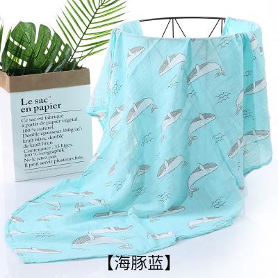 China Wholesale Custom Cooling Print Baby Muslin Wraps Bamboo Cotton Covering Wraps For Kid Muslin Wraps for sale