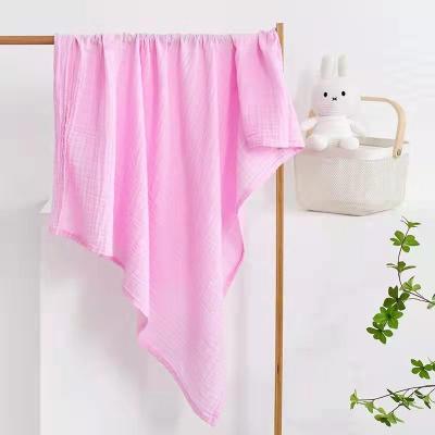 China Big Factory Good Cooling Price Burp Fabrics Muslin Wrap Organic Baby Blanket 100% Cotton Gauze From China With Cheap Price for sale