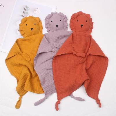 China New Child Safe Kids Plush Patterns Towel Cutey Cotton Muslin Animal Soft Organic Baby Quilt Towel for sale