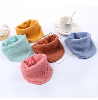 China Newborn Baby Girls Bibs BPA Free Accessories Boys Burp Triangle Soft Bandana Cotton Toddler Infant Saliva Towel for sale