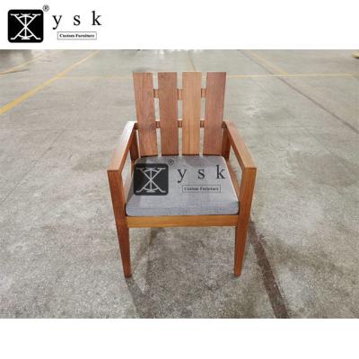 China AC-334 Modern New Customize Hotel Teak Wood Chair Lounge Chairs Villa Chairs for sale