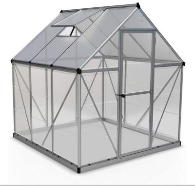 China Easily Assembled Wrought Iron Tunnel Victorian Greenhouse Glass Garden Greenhouses for sale