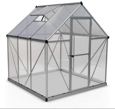 China Easily Assembled Wrought Iron Victorian Polytunnel Plastic Garden Tunnel Greenhouse for sale