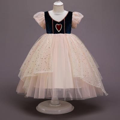 China Polyester Girls Snow White Dress Princess Gown Christmas Princess Birthday Cosplay Costume for sale