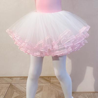 China 2021 New Fashion Anti-wrinkle children fluffy tutu skirts child ballet girls Tulle skirt for child for sale