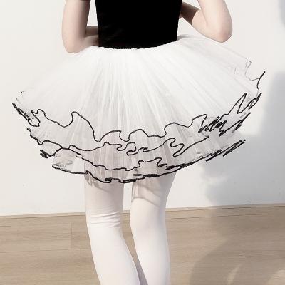 China 2021 Anti-wrinkle fashion girls elegant ballet tutu lovely fluffy skirts for kids for sale