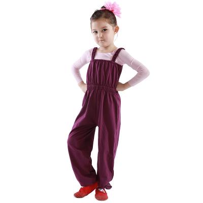 China Wholesale Breathable Strappy Sleeveless Dancer Jumpsuit Camisole Girls Kids Performance Dance Costume for sale