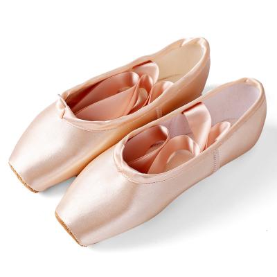 China Fashion \ Professional Ballet Shoes High Quality Comfortable \ Durable Satin Ballet Pointe Shoes With Ribbon for sale