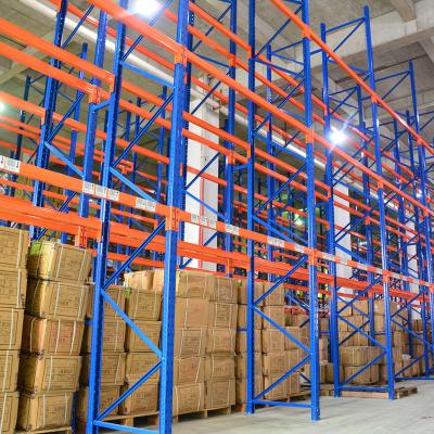 China Corrosion Protection Q235B Steel Stacking Racks And Shelving With Steel Wire Mesh Or Panel zu verkaufen