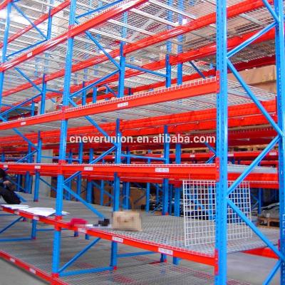 China Corrosion Protection CE Q235b Steel Heavy Duty Pallet Shelves Storage Shelves for sale