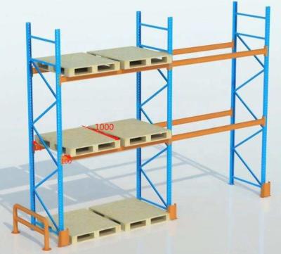 China Heavy Duty Corrosion Protection Pallet Racking System Double Deep Rack For Pallet Storage for sale