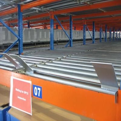 China Corrosion Protection Heavy Duty Gravity Pallet Racks FIFO Cold Storage Racking System Warehouse Rack Steel Everunion 500KG-5000KG ISO9001 GPR for sale