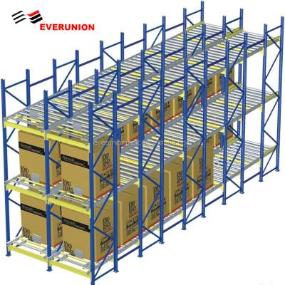 China 2020 Corrosion Protection Hot Selling Gravity Pallet Stretching Industrial Gravity Roller Shelf Made in China for sale