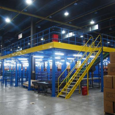 China Corrosion Protection Customized Industrial Heavy Duty Warehouse Mezzanine Storage Floor Racks Steel Platform for sale