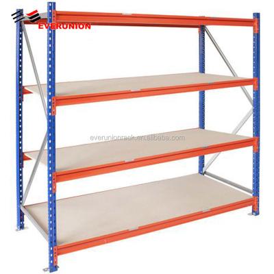 China Adjustable Corrosion Protection Metal Stock Shelving Adjustable Shelves Long Spanning Shelves For Warehouse Storage for sale