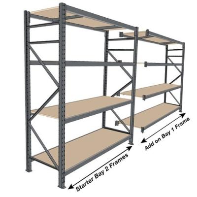 China Good Price Corrosion Protection Space Saving Warehouse Shelf Longspan Shelving Pallet Rack for sale