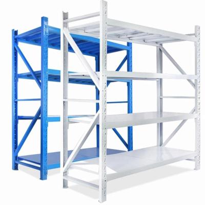 China Selective Corrosion Protection Steel Warehouse Shelves Long Spanning Middle Shelf Rack For Garage Storage zu verkaufen