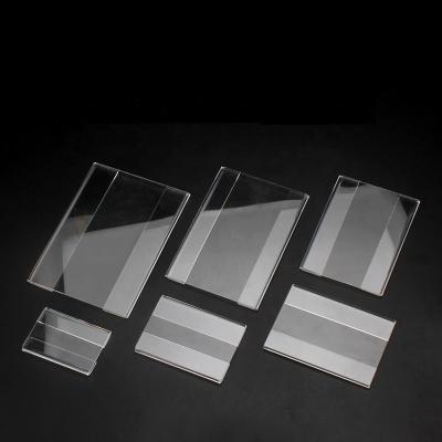 China 2021 Wholesale Mall Hot Selling Flat Plastic Tag Holder for sale