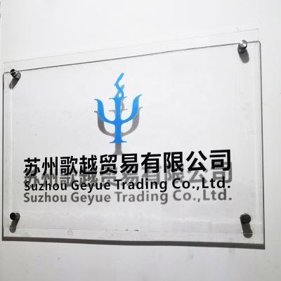 China Office 2022 Custom UV Printed Acrylic Office Sign With Advertising Nail for sale