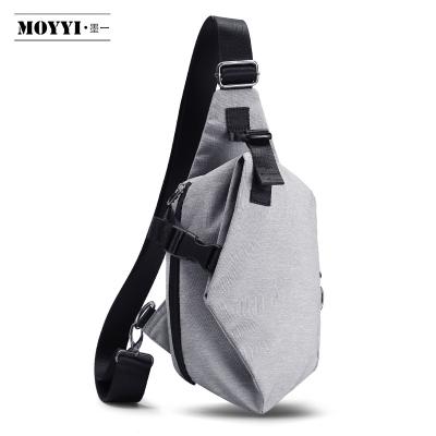 China 2019 Cross - Nylon Private Label Messenger Bag Custom Trend Body Shoulder Bag Gray Black Men for sale