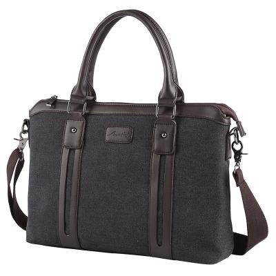 China Leisure Briefcase Laptop Bag Shoulder Messenger Bag Canvas Handbags For Men for sale