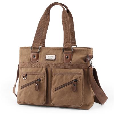 China MOYYI Leisure MOYYI Vintage Canvas Teenage Bag Messenger Reasonable Prices Small Men's Convertible Laptop Shoulder Bags for sale