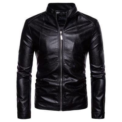 China JACKETOWN Fashion Breathable Boys Designs Breathable PU Biker Jacket Motorcycle PU Classic Faux Leather Jacket For Men Slim Fit Blazer Masculino Leather for sale