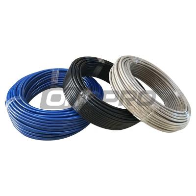 China Race Car Colored PVC Reinforced Covered 3AN Stainless Steel Braided AN3 -3 A PTFE Brake Fuel Line Hose for sale