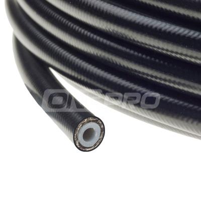 China Reinforced Performance Car 3AN 4AN 6AN -8 One Line Fuel Stainless Steel PTFE PVC Covered Braided Brake Hose for sale